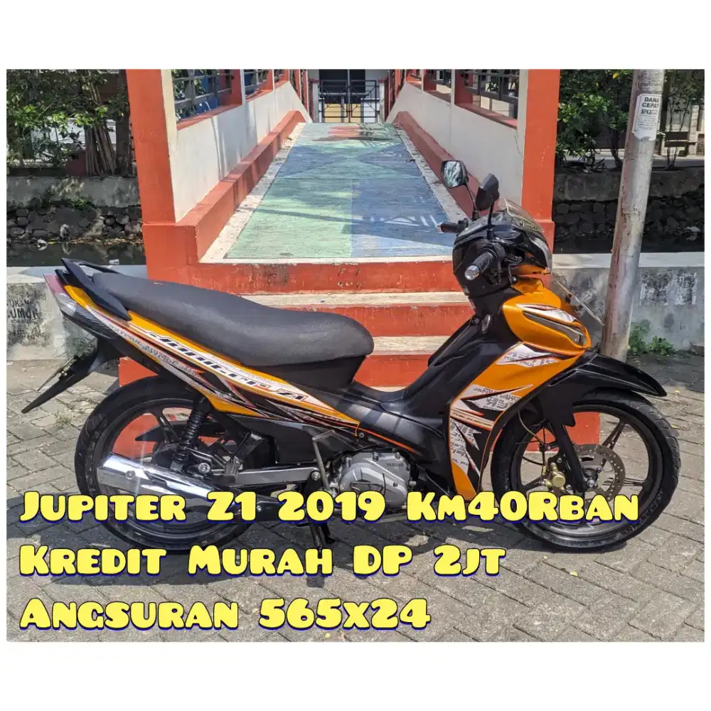 Jupiter Z1 2019 Hitam Orange Km40Rban