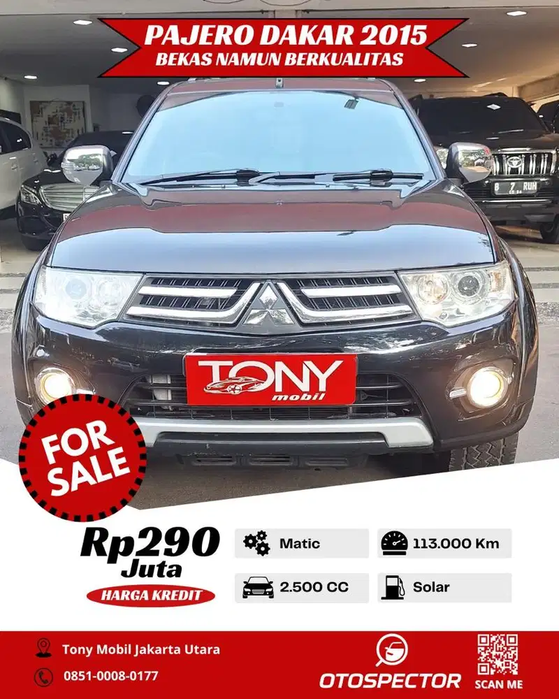 Mitsubishi Pajero Dakar 4x4 AT 2015 Hitam