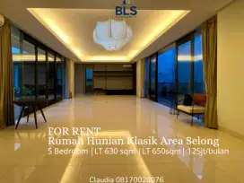 FOR RENT Rumah Hunian Klasik Lokasi Tenang Area Selong