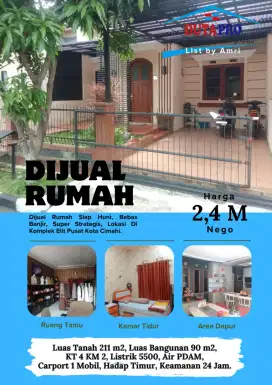 Rumah cantik Siap huni di Kota mas Cimahi Tengah