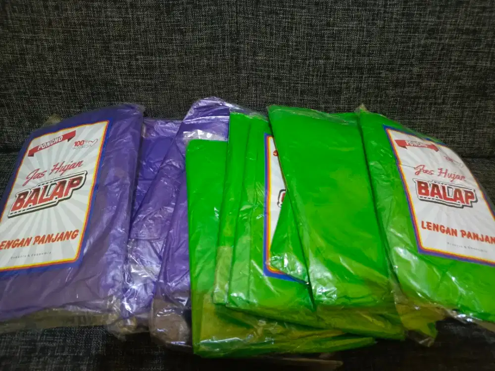 Jas Ujan Ponco Plastik 12 Bungkus
