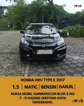 2017 Honda HR-V 1.5 E AT