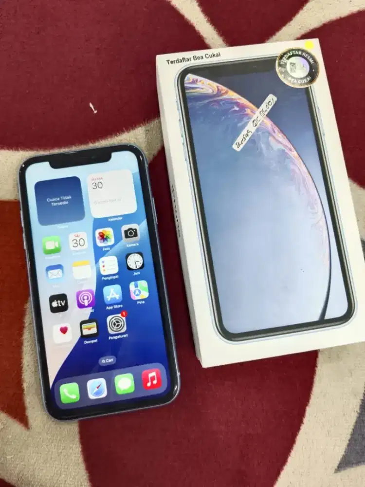 Iphone xr 256gb blue inter beacukai