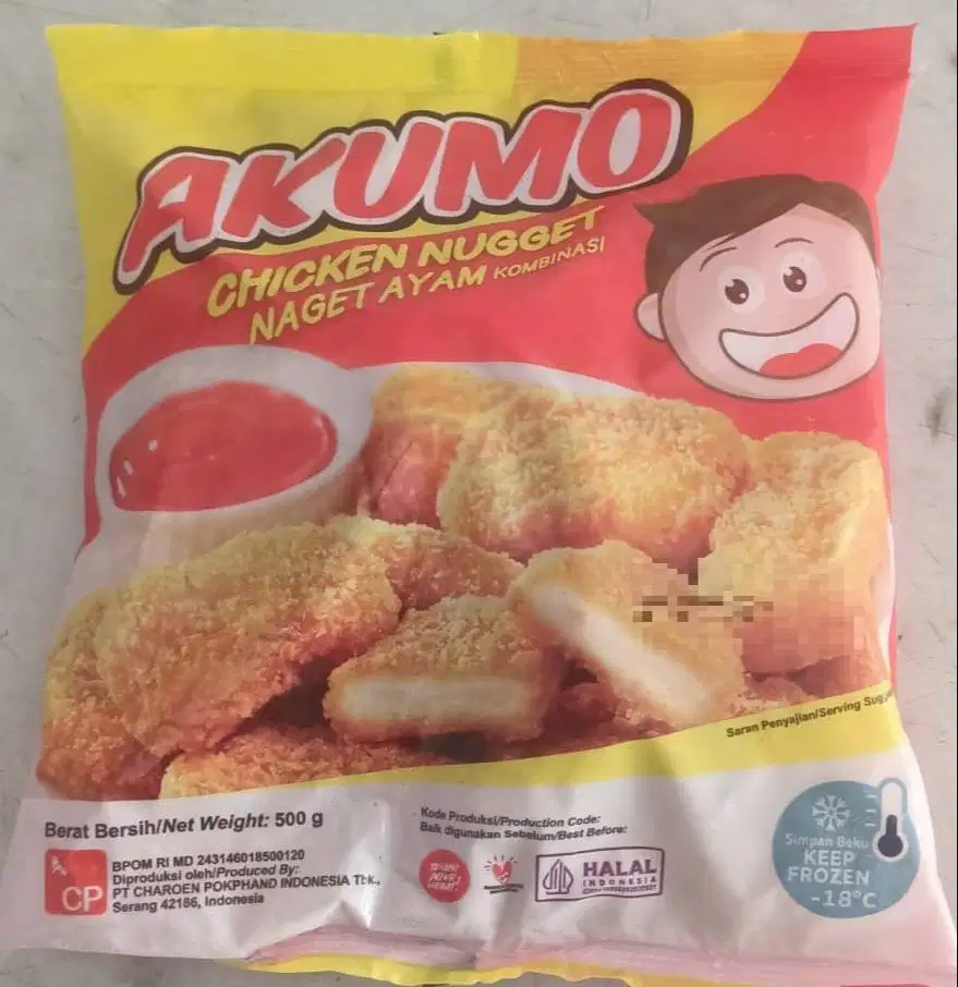 Akumo Nugget Ayam 500 Gram Kurang Lebih Isi 30 Pcs