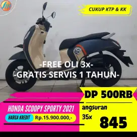 HONDA SCOOPY SPORTY 2021 KREDIT DP CUMA 500RIBU ANGSURAN RENDAH