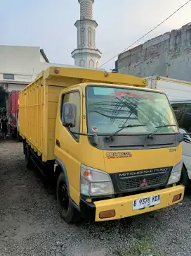 Mitsubishi Colt diesel Canter FE73 ps110 double Bak kayu 2015 kuning