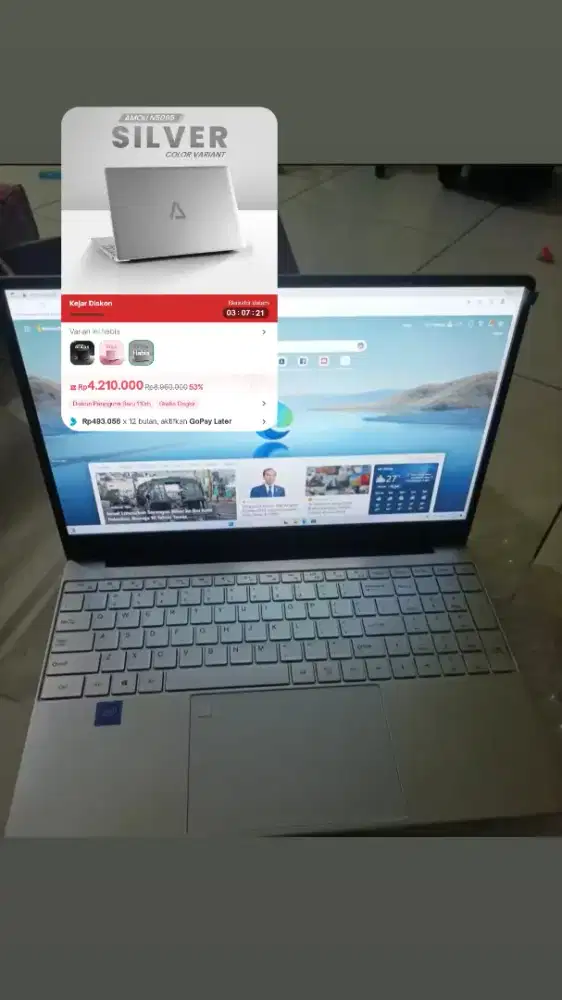 Laptop Ultrabook Intel N95 Baru