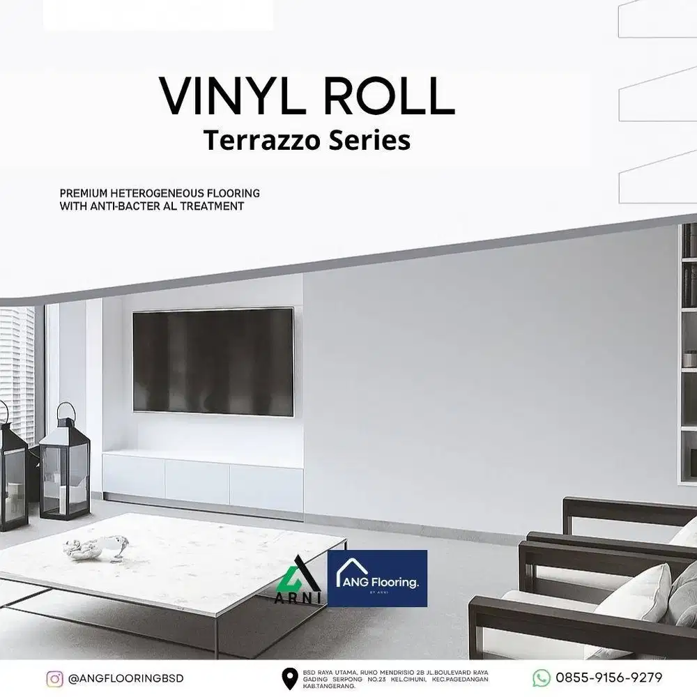 Vinyl Roll PURVA 2mm | Anti Bakteri, Tahan Lama & Mudah Dibersihkan