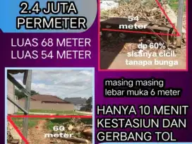 KAVLING DI KAMPUNG AKSSES MOBIL HANYA 2.4 JUTA / METER .