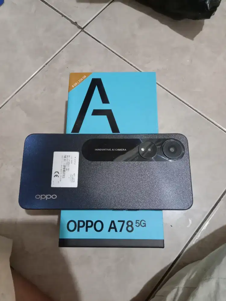 Oppo A78 5G ram 8 /256 GB .. Mulus, murah