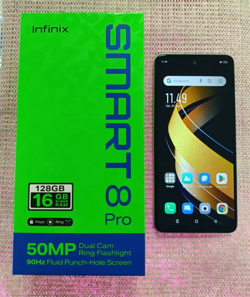 Infinix smart 8 pro ram 8/128gb fullset