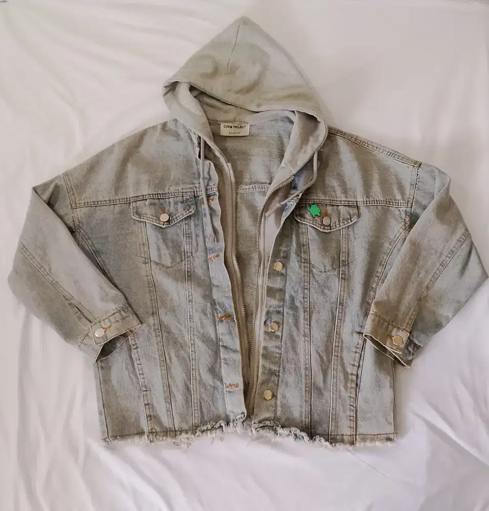 Jaket denim Hoodie by. Denim Project boxi