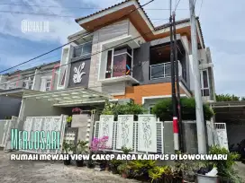 Rumah Megah 3 lantai area kampus di Merjosari Lowokwaru Malang