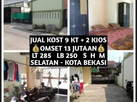 JUAL KOS KOST KOSAN KOSTAN 9 KAMAR PLUS 2 KIOS DI SELATAN KOTA BEKASI