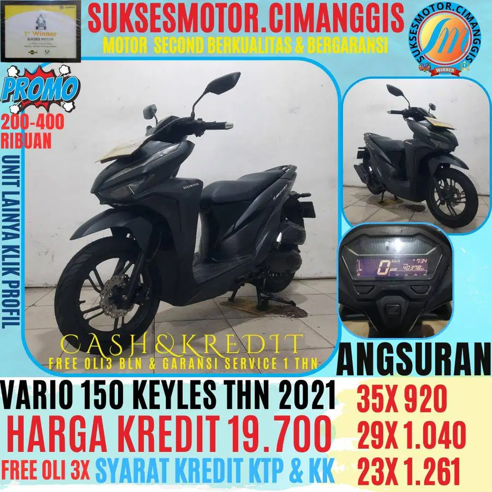 PROMO VARIO 150 KEYLES TERMURAH CASHBACK UPTO 700RIBUAN FREE OLI3BLN
