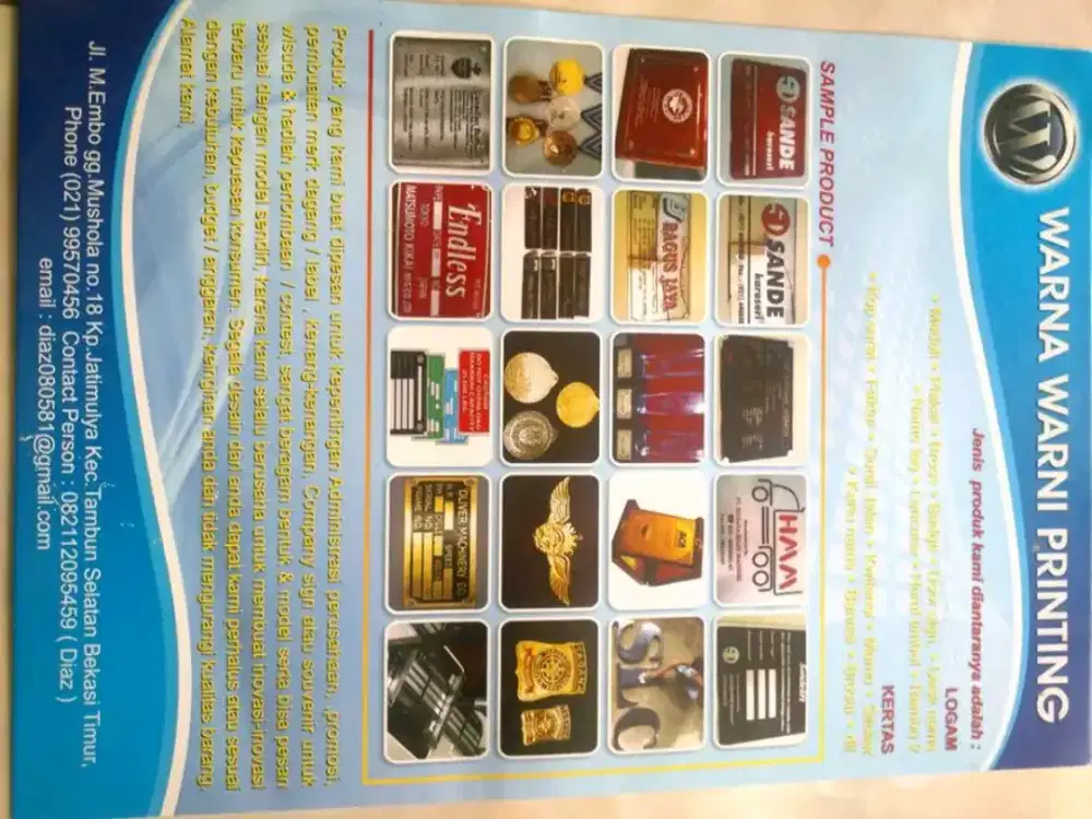 Label mesin ,medali,huruf timbul