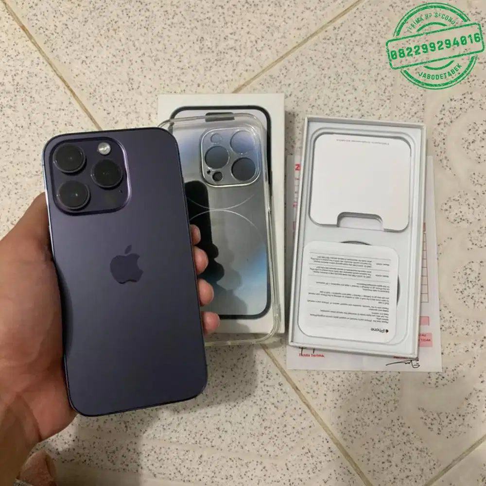 iphone 14 pro 128gb ungu ibox lengkap