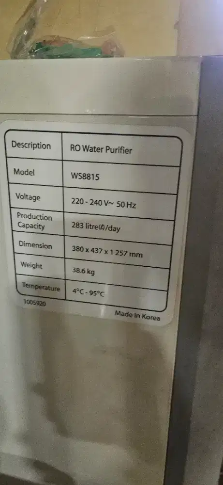 Dijual water purifier