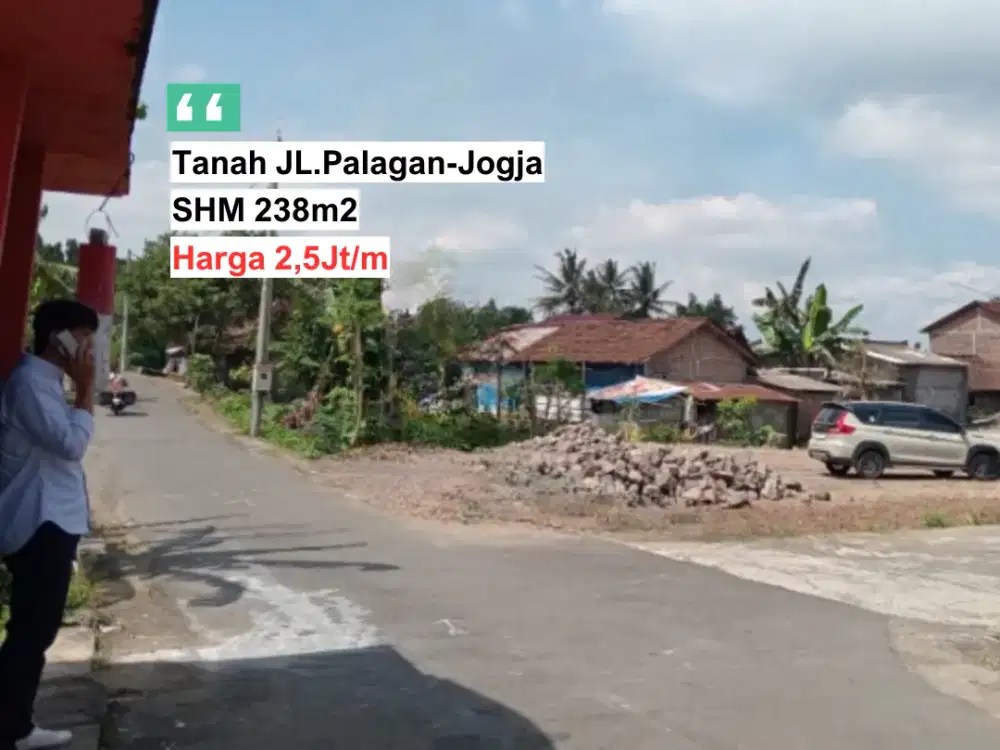 Tepi Jalan Aspal, Jual Tanah Palagan SLeman SHM P