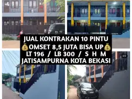 JUAL KONTRAKAN 10 PINTU DI JATISAMPURNA KOTA BEKASI TRANSYOGI CIBUBUR