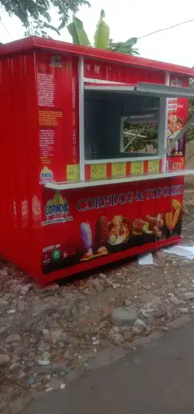 dijual gerobak kontener ukuran 2x1 2jt aja