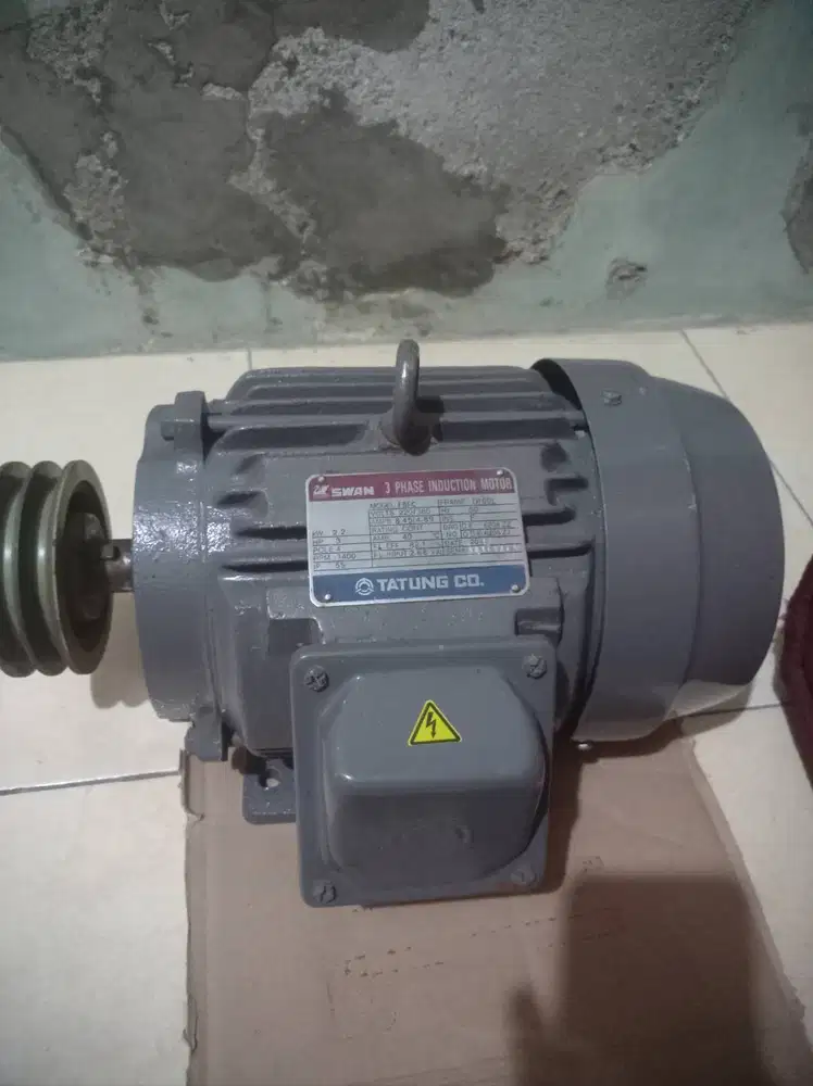 Dinamo tatung 3 hp 3 phase
