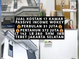 JUAL KOST KOSAN 17 KAMAR DI ASEM BARIS TEBET JAKARTA SELATAN