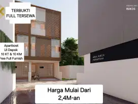 INVESTASI RUMAH KOST TERKINI - Konsep SMARTKOST Di UI DEPOK 10KT, 10KM