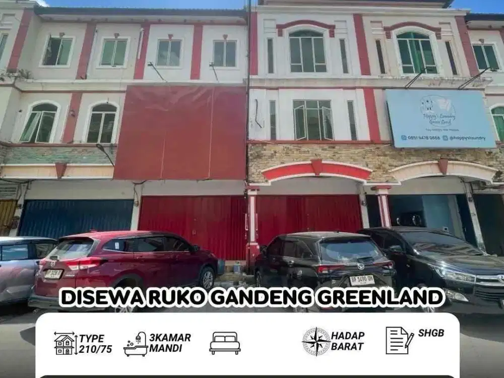 Disewa Ruko greenland gandeng