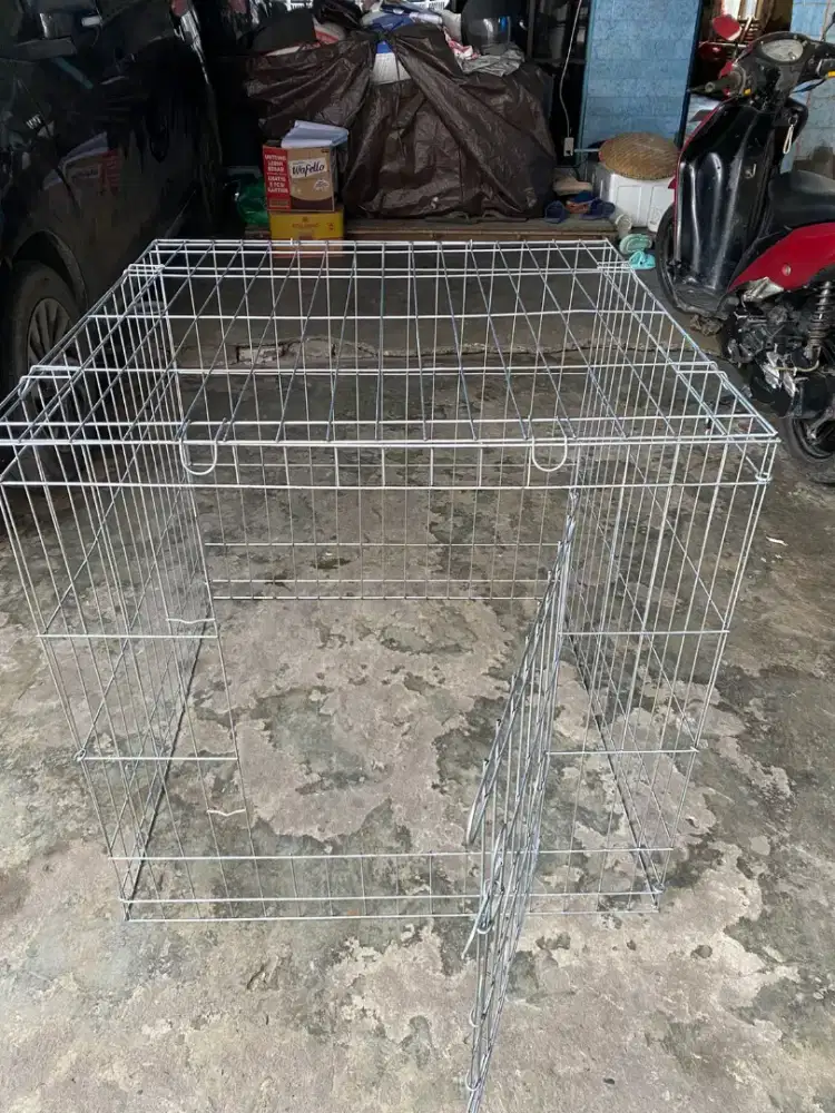 Kandang ayam lipat galvanis