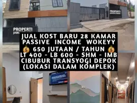 JUAL KOST KOSAN BARU 28 KAMAR DEKAT PINTU TOL CIBUBUR CIMANGGIS DEPOK