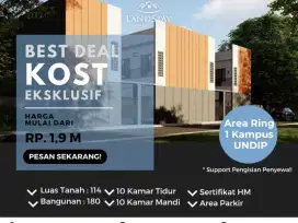 MURAH, STRATEGIS LOKASI,RUMAH KOST,2LANTAI,10 KAMAR SELANGKAH KE UNDIP
