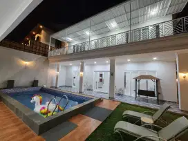 DISEWA RUMAH TAHUNAN 2 LANTAI KOLAM RENANG BISA SURVEY SENTUL SSR860