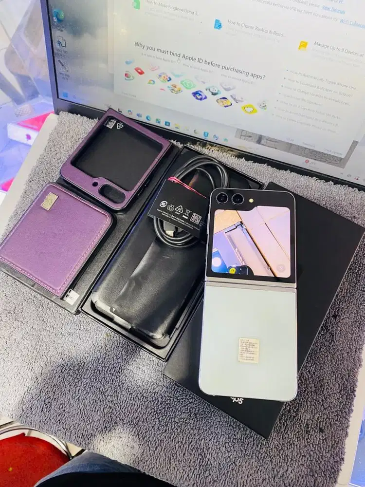 Samsung Z Flip5 5G 8/256GB ex sein resmi fullset