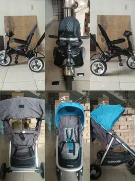 Sepeda anak dan stroller