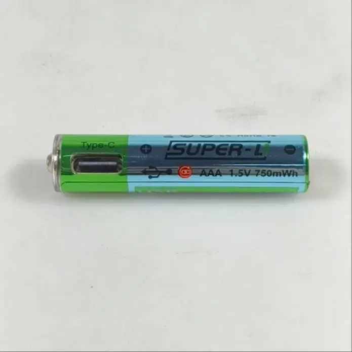 Super-L Baterai AAA 1.5V 750mWh USB Type C Rechargeable Li-ion Battery