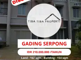 DISEWAKAN
RUMAH CLUSTER PASKAL SCIENTIA, GADING SERPONG