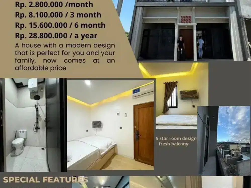 Kos furnished di bali disewakan atau dijual