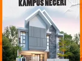 dijual rumah lokasi strategos depan kampus uin pinggir jalan