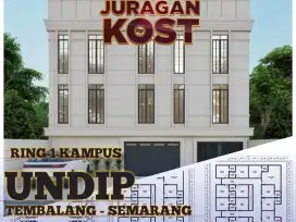 MURAH,30 KAMAR,3 LANTAI,RUMAH KOST MODERN,SHM,DESAIN CUSTOM,UNDIP SMG