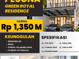 DI JUAL RUMAH BARU MEWAH  TOWNHOUSE HARGA 1,350 M CASH DAN KPR BANK