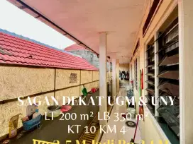 Kost dan rumah induk di Sagan dekat UGM, UNY dan Rs Panti Rapih