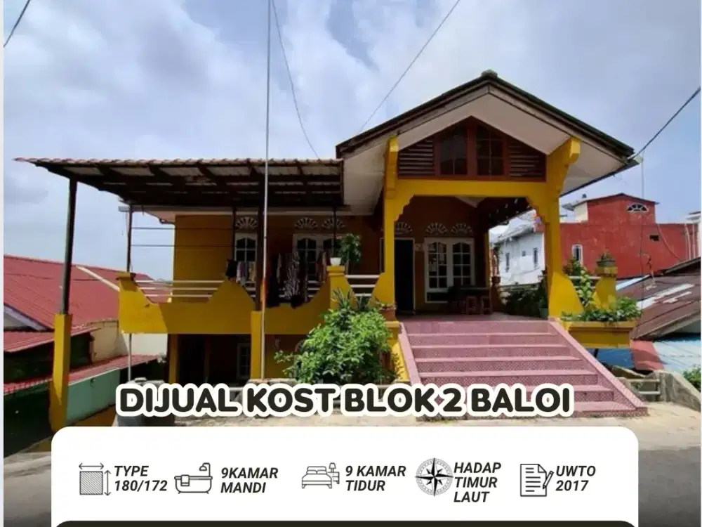 Dijual Rumah Kost blok 2 baloi batam