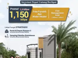 RUMAH KOS PREMIUM 10  KAMAR KOTA MALANG DEPAN KAMPUS UMM