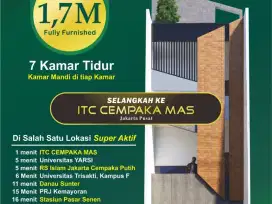 Rumah kos 7 kamar di cempaka mas jakpus