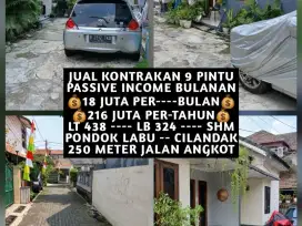 JUAL KONTRAKAN 9 PINTU JALAN PINANG PONDOK LABU CILANDAK JAKSEL