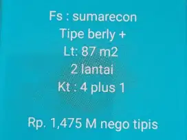 Dijual Rumah Murah di Beryl Premium+ Summarecon Makassar