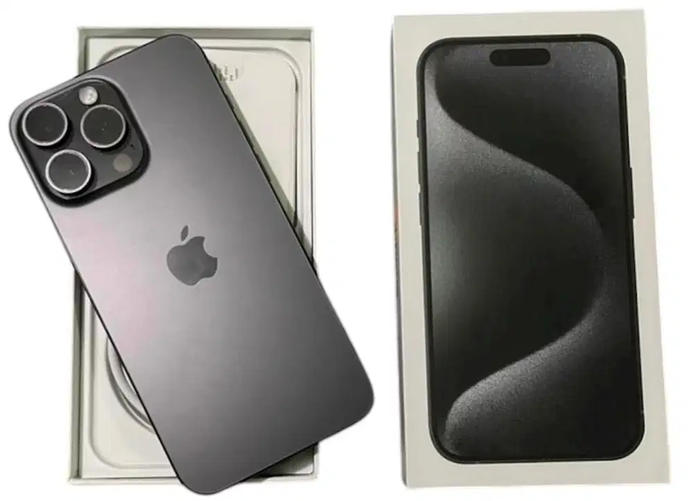 Jual Santai Iphone 15 Pro Max Black Titanium Resmi 256GB