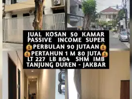 JUAL KOST KOSAN 50 KAMAR DI TANJUNG DUREN GROGOL PETAMBURAN JAKBAR