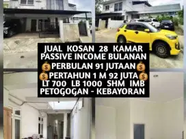 JUAL KOST KOSAN 28 KAMAR DI PETOGOGAN KEBAYORAN BARU JAKARTA SELATAN